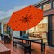 Costway 10FT Patio Solar Umbrella LED Patio Market Steel Tilt W/Crank Outdoor OrangeBlue New